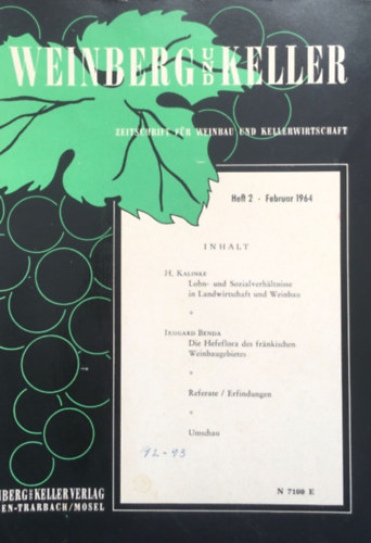 Weinberg und Keller - Band 11 - Heft 2 - Februar 1964