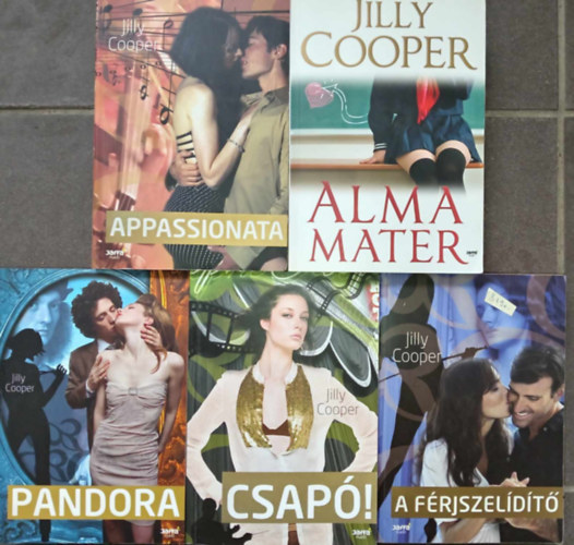 (5db) Jilly Cooper Romantikus knycsomag: Appassionata / Alma Mater / Pandora / Csap! / A frjszelidt