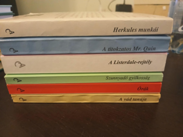 A vd tanja, Herkules munki, A titokzatos Mr. Quin, A Listerdale-rejtly, Szunnyad gyilkossg, rk,