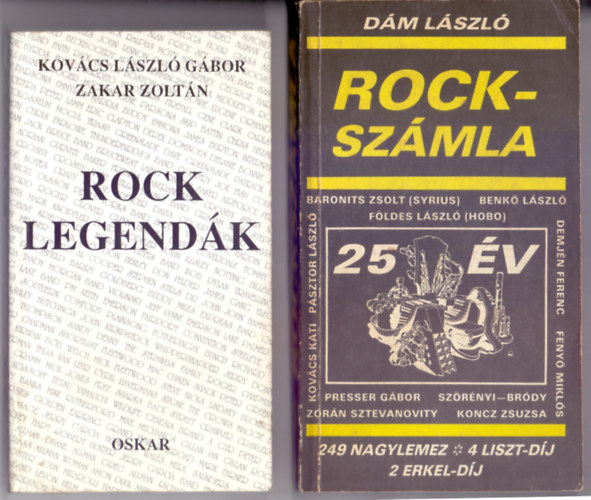 Rock legendk (Dediklt) + Rockszmla (25 v-249 nagylemez-4 Liszt-dj-2 Erkel-dj) 2 m