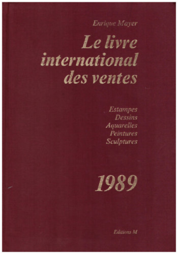 Le livre international des ventes 1989