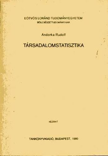 Andorka Rudolf - Trsadalomstatisztika