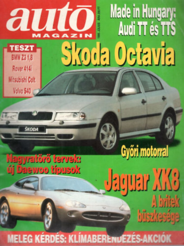 2 db Aut Magazin 1996. jlius + Aut k2tt 1997. december
