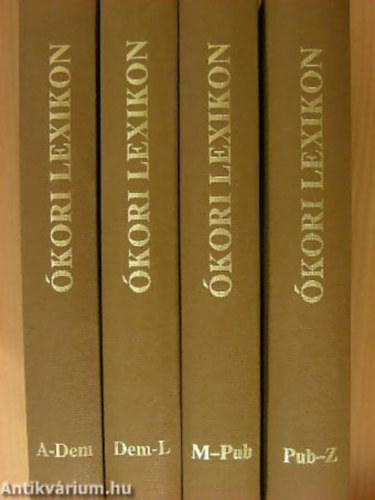 kori lexikon I-IV. I/1: A-DEM - I/2: DEM-L - II/1: M-PUB - II/2: PUB-Z - (reprint) A Franklin-Trsulat 1902. s 1904. vi kiadsnak hasonms kiadsa