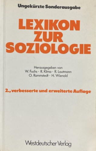 Lexikon zur Soziologie