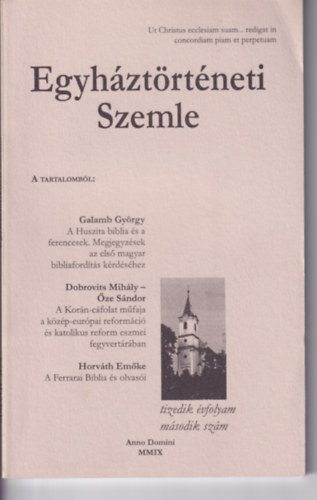 Egyhztrtneti Szemle 2009. X. vf. 2. szm