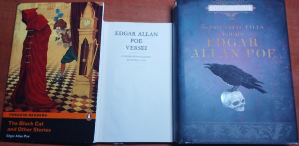 Edgar Allan Poe - 3db Edgar Allan Poe könyv.:Edgar Allan Poe versei+The Black Cat and Other Tales+The Essential Tales And Poems of Edgar Allen Poe