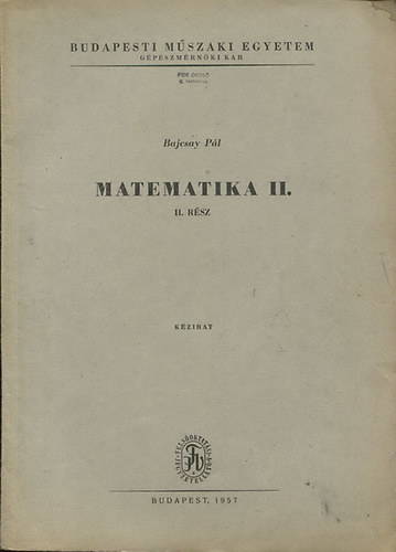 Matematika II. (II. rsz)