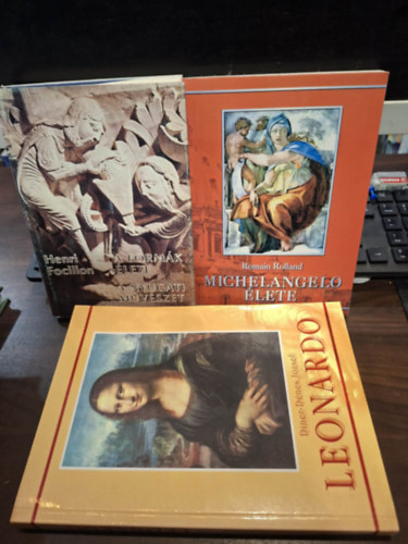 Romain Rolland, Diner-Dénes József Henri Focillon - A formák élete - A nyugati művészet, Michelangelo élete, Leonardo (Diner) (3 db)