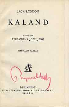Jack London - Kaland