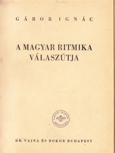 Gbor Ignc - A magyar ritmika vlasztja