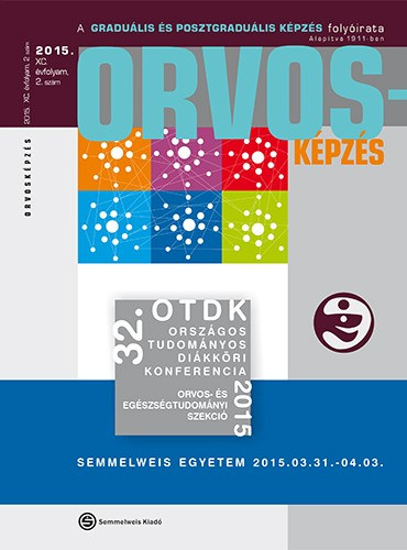 Orvosk�pz�s - 2015. XC. �vfolyam, 2. sz�m