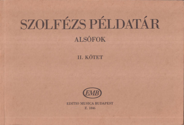 J. Irsai Vera  (szerk.) - Szolfzs pldatr - Alsfok II. ktet