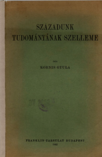 Sz�zadunk tudom�ny�nak szelleme