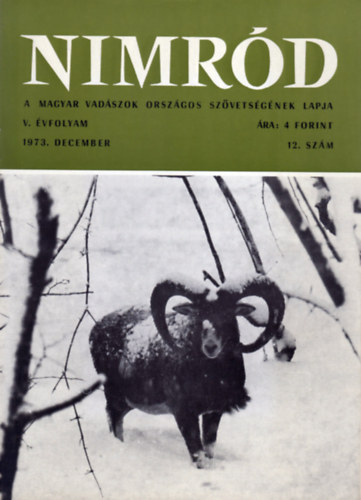 Nimrd - Vadszati s vadgazdlkodsi folyirat (V. vf. 12. szm - 1973. december)