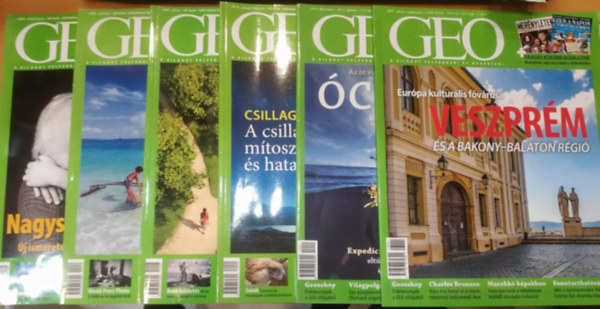 6 db Geo magazin, szrvnyszmok