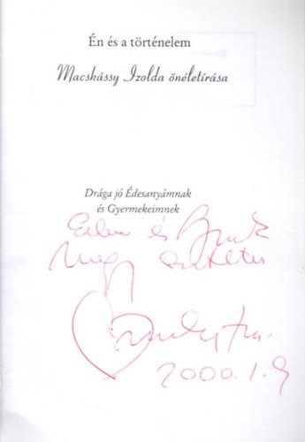 n s a trtnelem - Macskssy Izolda nletrsa - dediklt