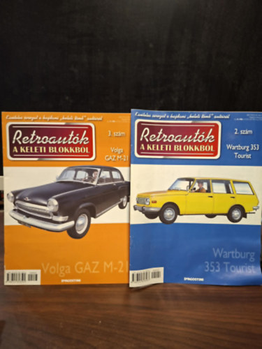 Széky János (szerk.) - 2 db a Retroautók a Keleti Blokkból Magazin: 3. szám (Volga GAZ M-21) + 2.szám (Wartburg 353 Tourist)