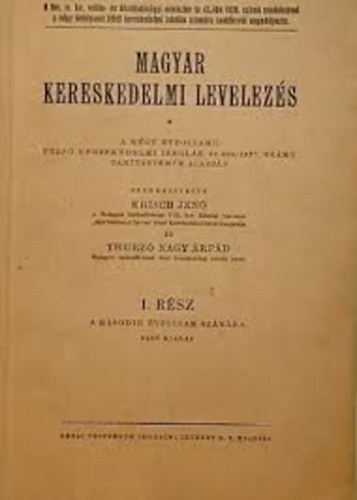 Magyar kereskedelmi levelezs