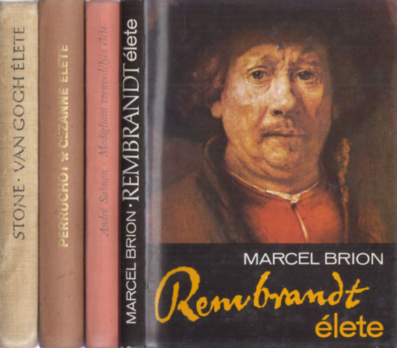 4 db. fest letrajz (Rembrandt lete + Modigliani szenvedlyes lete + Czanne lete + Van Gogh lete)