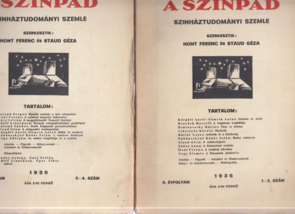 A szinpad (sz�nh�ztudom�nyi szemle, 1936/1-2. �s 3-4 sz.)