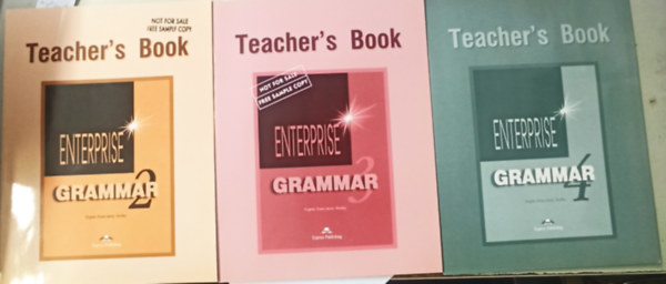 3 db - Teachers book :Enterprise Grammar 2 +3 +4
