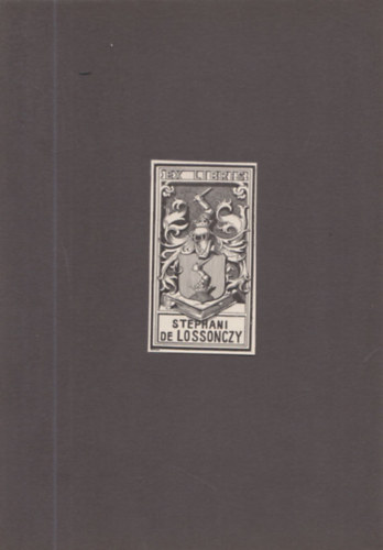 Ex Libris - Lossonczy Istvn (1883 - 1944) (eredeti nyomat)