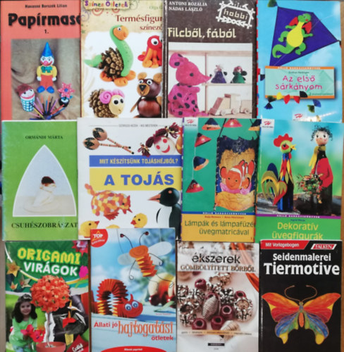 12 darab vegyes k�zm�ves f�zet