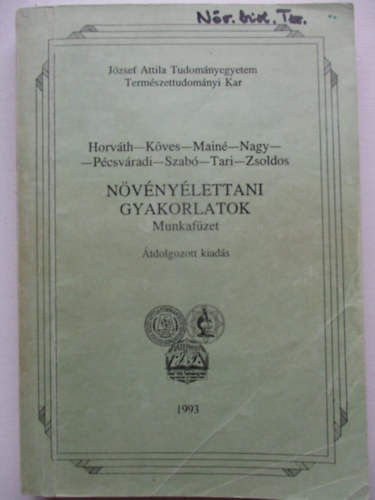 N�v�ny�lettani gyakorlatok- Munkaf�zet