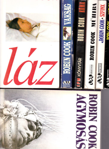 7 db Robin Cook k�nyv:Vaks�g+ K�ma + M�hiba + Szfinx + Mut�ci� + Agymos�s + L�z