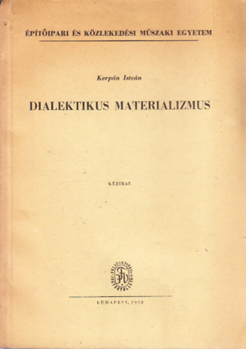Dialektikus materializmus (kzirat)