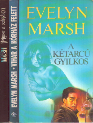 3 db Evelyn Marsh k�tet: A k�tarc� gyilkos - Holttest a szikl�kon - Vihar a k�rh�z felett