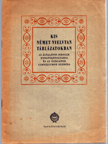 Kis n�met nyelvtan t�bl�zatokban