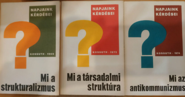 3 db Napjaink k�rd�sei: Mi a strukturalizmus? + Mi a t�rsadalmi strukt�ra? + Mi az antikommunizmus?