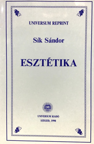 Eszttika (Universum Reprint)