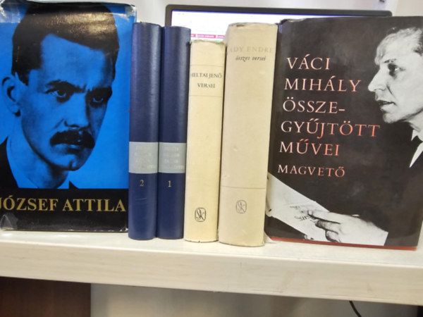 5 szerz versei 6 ktetben, KNYVMENT AJNLAT: Jzsef Attila minden verse s versfordtsa+ Petfi Sndor sszes kltemnye I-II+ Heltai Jen versei+ Ady Endre sszes versei+ Vci Mihly sszegyjttt mvei