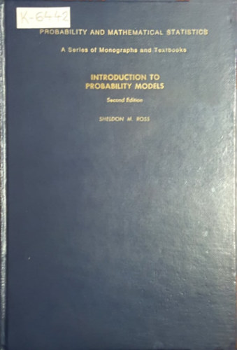 Sheldon M. Ross - Introduction to Probability Models