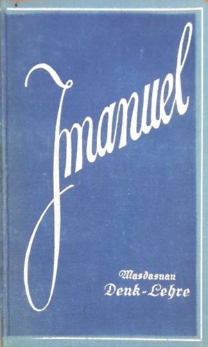 Dr. O.Z. A. Hanish - Imanuel Masdasnan-Denk-Lehre Meister-Vortrge 1924 2.Band