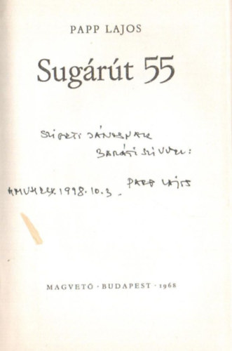 Sug�r�t 55 - dedik�lt