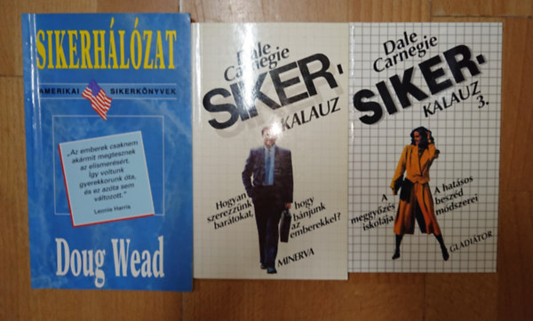 3 k�nyv a sikerr�l: Sikerkalauz 1., Sikerkalauz 2., Sikerh�l�zat