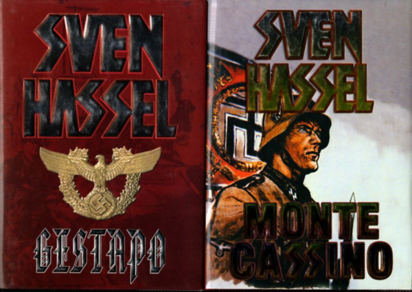 2 db Sven Hassel: Gestapo + Monte Cassino