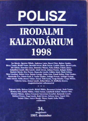 Polisz irodalmi kalendrium 1998.