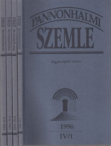 Pannonhalmi Szemle 1996/1-4. (IV., teljes vfolyam)- 4 db. lapszm