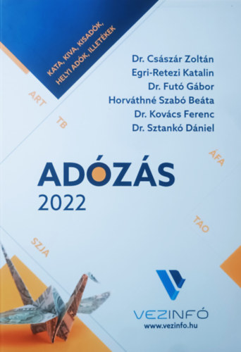 Adzs 2022 - SZJA, FA, TAO, KIVA, TBJ, KATA, adeljrs, egyb adk