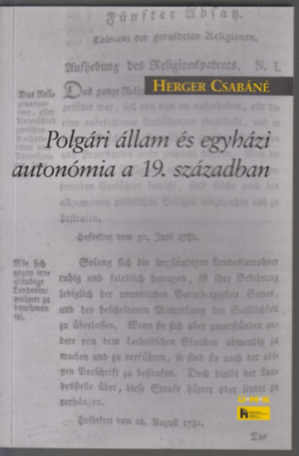 Polgri llam s egyhzi autonmia a 19. szzadban