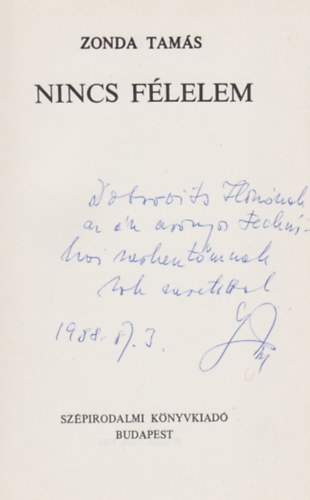 Nincs flelem (Dediklt)