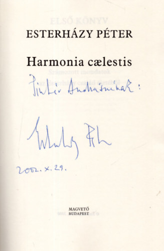 Harmonia Caelestis (dediklt)