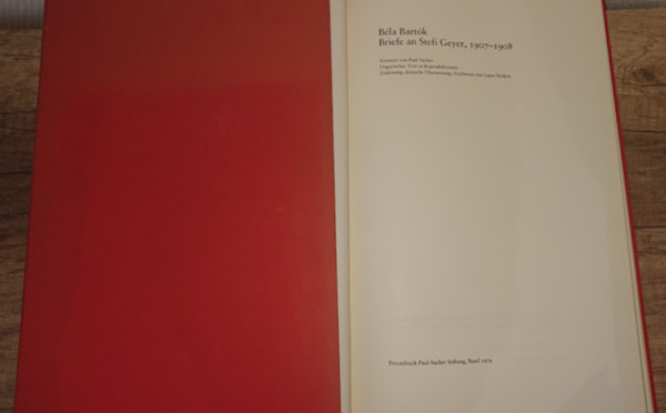 B�la Bart�k - Briefe an Steffi Geyer, 1907-1908