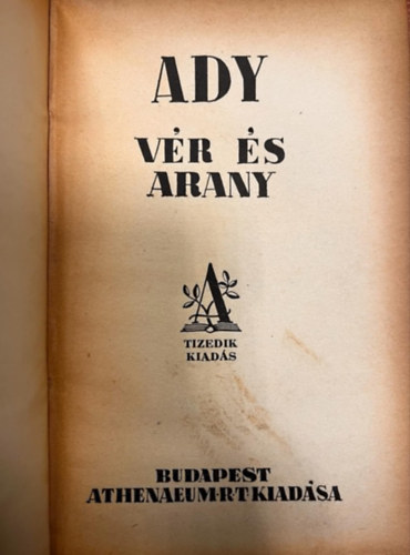 Ady Endre - Vr s arany