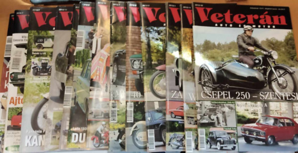 14 db Vetern aut s motor magazin, szrvnyszmok